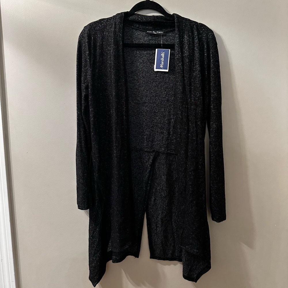 Kim & Cami Small Heathered Gray Cover Up NWT